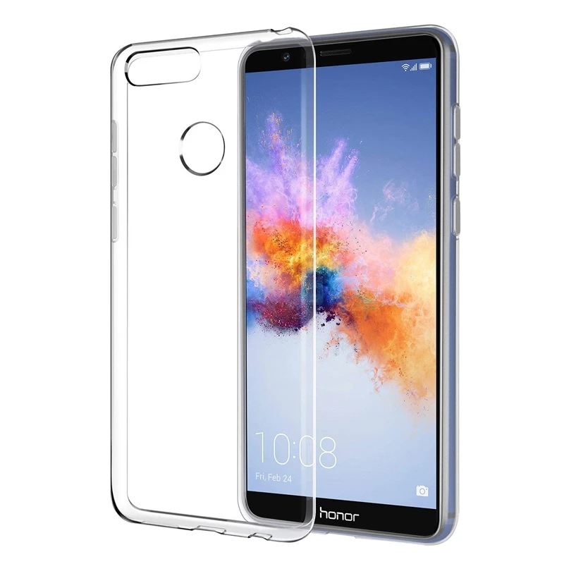 Soft Silicone Clear TPU Phone Case For Huawei Honor 7C P smart Enjoy 7 7s 7A Y3 Y7 Y6 Pro 2017 Y5 Y9 Prime 2018 Cases Cover |