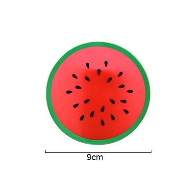 watermelon Силиконовые столовые приборы форма фруктов круглая красочная и креативная Подставка под кружку Термостойкие чашки подставки AKUHOME - Цвет: watermelon