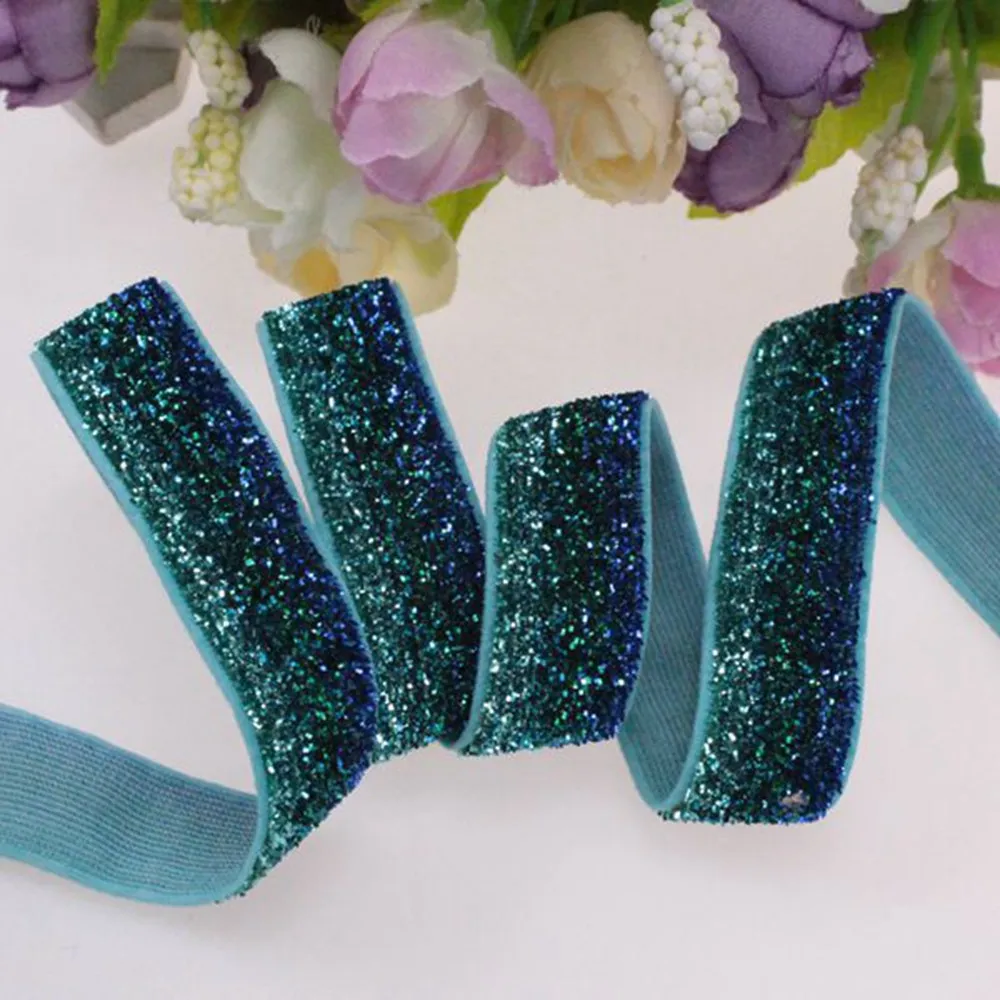 

Замороженный Блестящий эластичный для аксессуаров, 5/8 ярдов/рулон