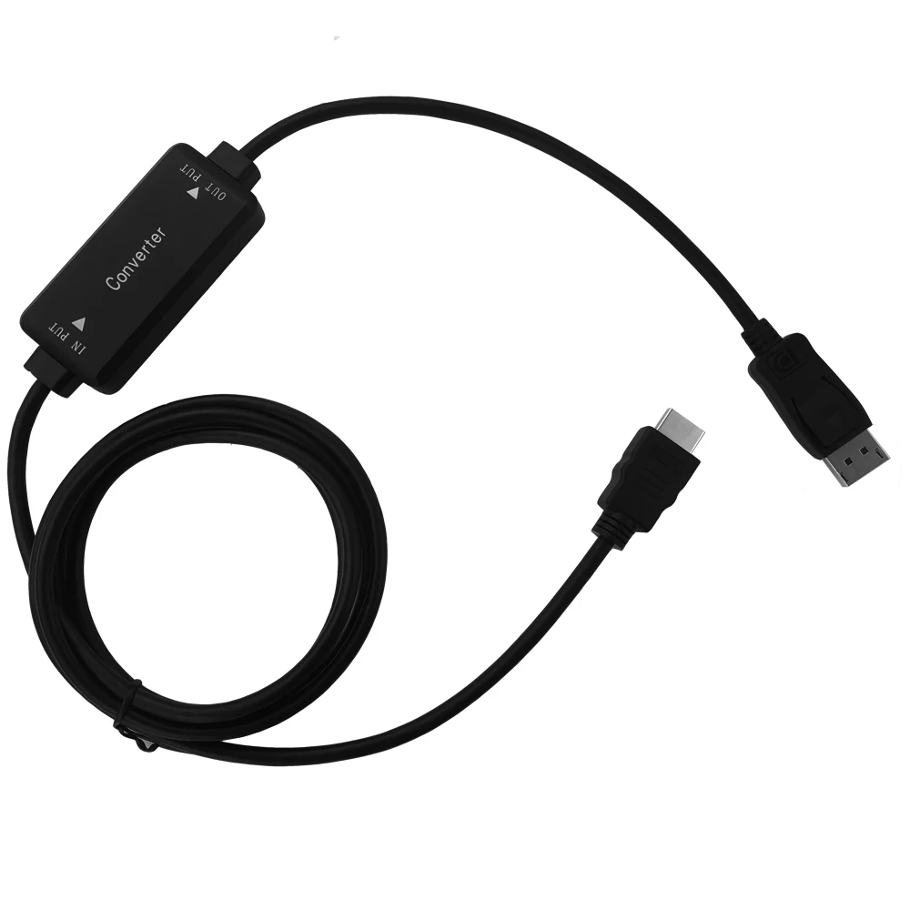 Кабель преобразователь с HDMI на Displayport 1 2 4K 8 м|hdmi input|hdmi to displayportconverter hdmi |