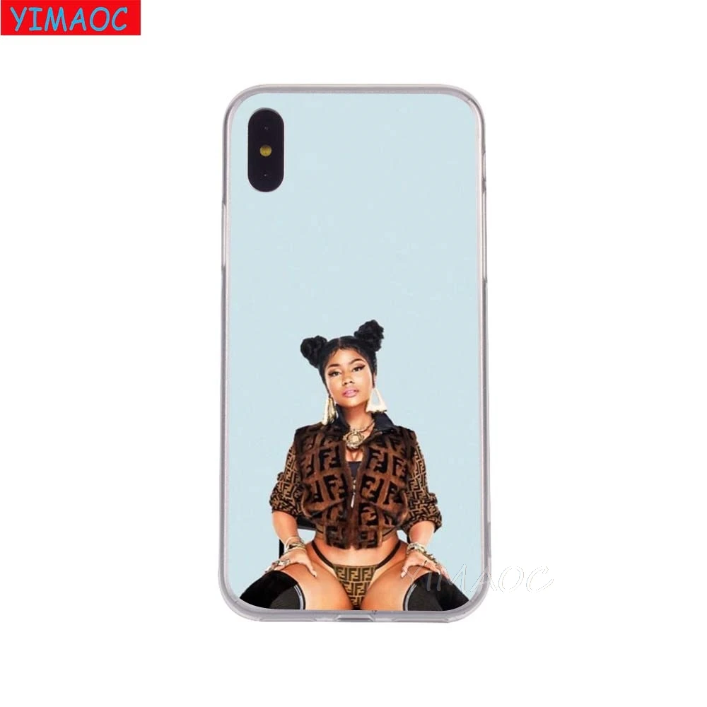 Мягкий чехол YIMAOC Rap singer Nicki Minaj из ТПУ и силикона для iPhone 8 7 6 6S Plus 5 5S SE X XR XS 11 Pro Max |