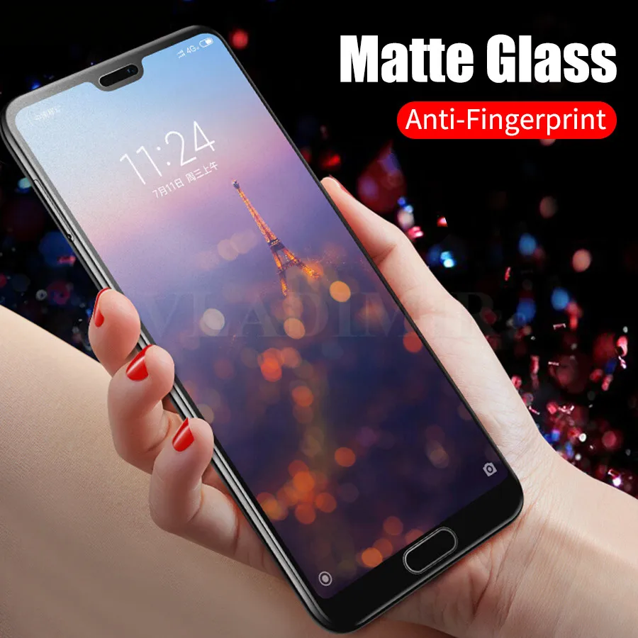 Матовое закаленное стекло для Huawei Honor 8X 10 Lite Play P Smart Plus 2019 Y9 Защитная пленка экрана
