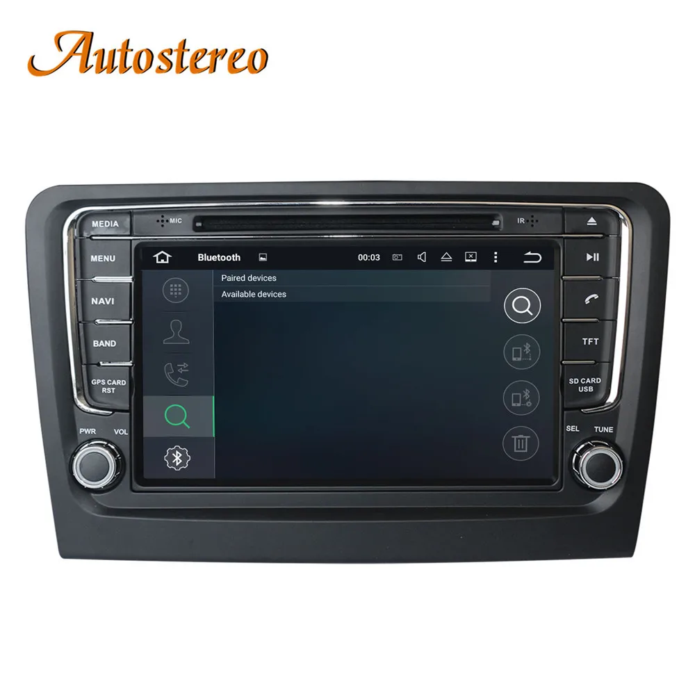 Android 9 автомобильный dvd-плеер gps-навигация, радио, стерео для Skoda Rapid 2013+ мультимедийный плеер радио магнитофон головное устройство стерео