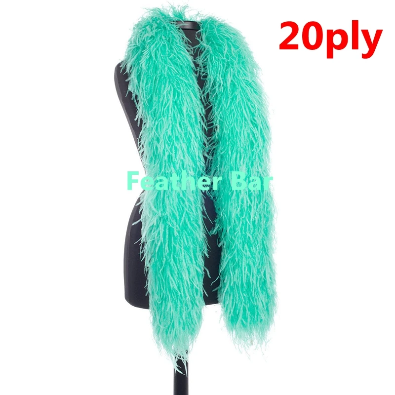 10 метров страусиное перо боа свадебное мятного зеленого цвета 20ply 1ply 5ply 2ply 26ply|feather