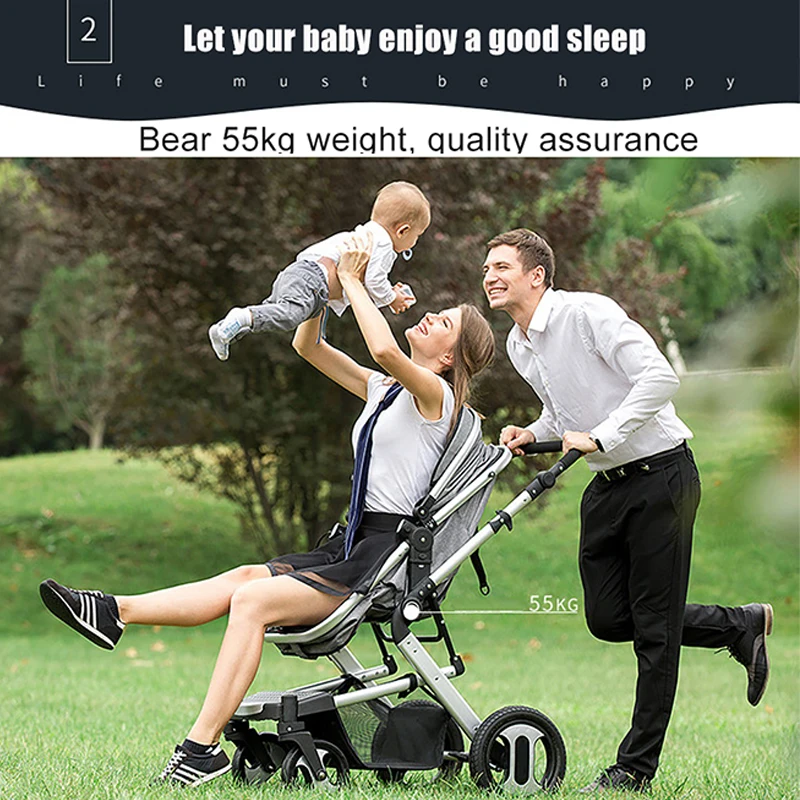 Коляска детская коляска 2 в 1 Горячая прогулочная Carrinho для новорожденных