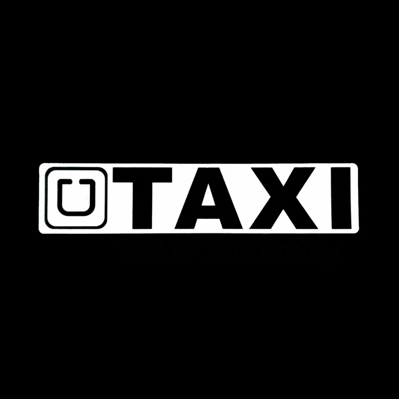 YJZT 16*3.6CM &quotU TAXI&quot Fashion Vinyl Letters Decals Car Sticker Black/Silver Car-styling S8-1670 | Автомобили и мотоциклы