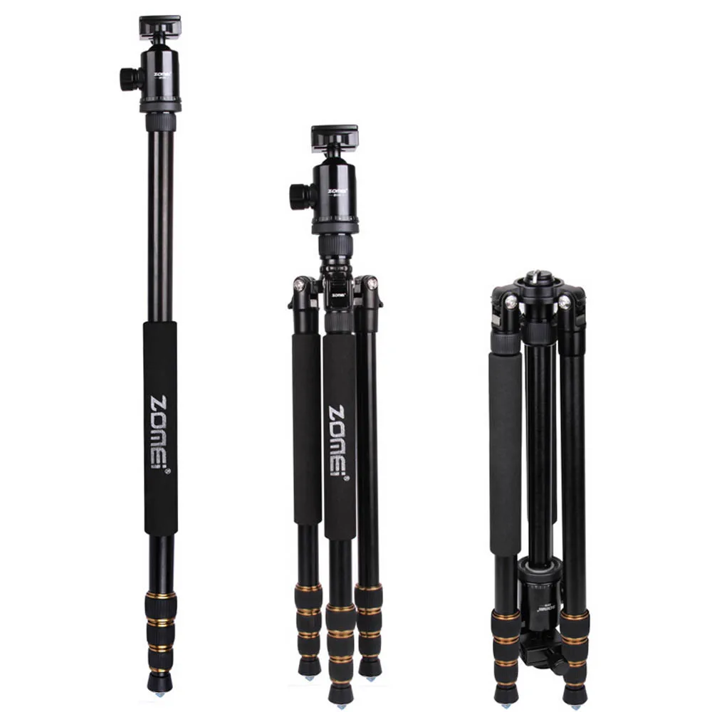 Zomei Z668 Камера штатив 64 дюймов Профессиональный компактный DSLR смартфон с