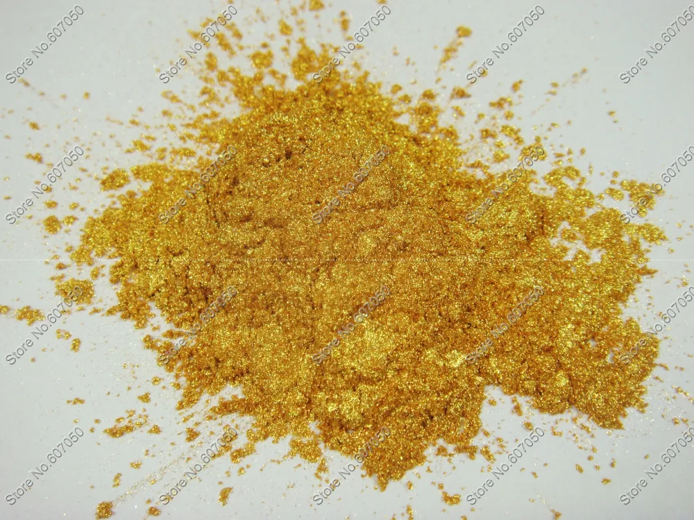 

50gram Gold Color Cosmetic Mica Pearl Pigment Dust Powder for DIY Nail Art Polish and Makeup Eye Shadow