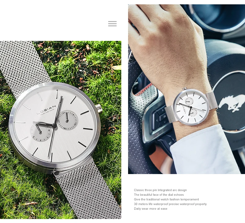 Horloge mannen zegarki relojes montre Lux homme montres hommes luxes de marque часы мужские роскошные часы из нержавеющей стали