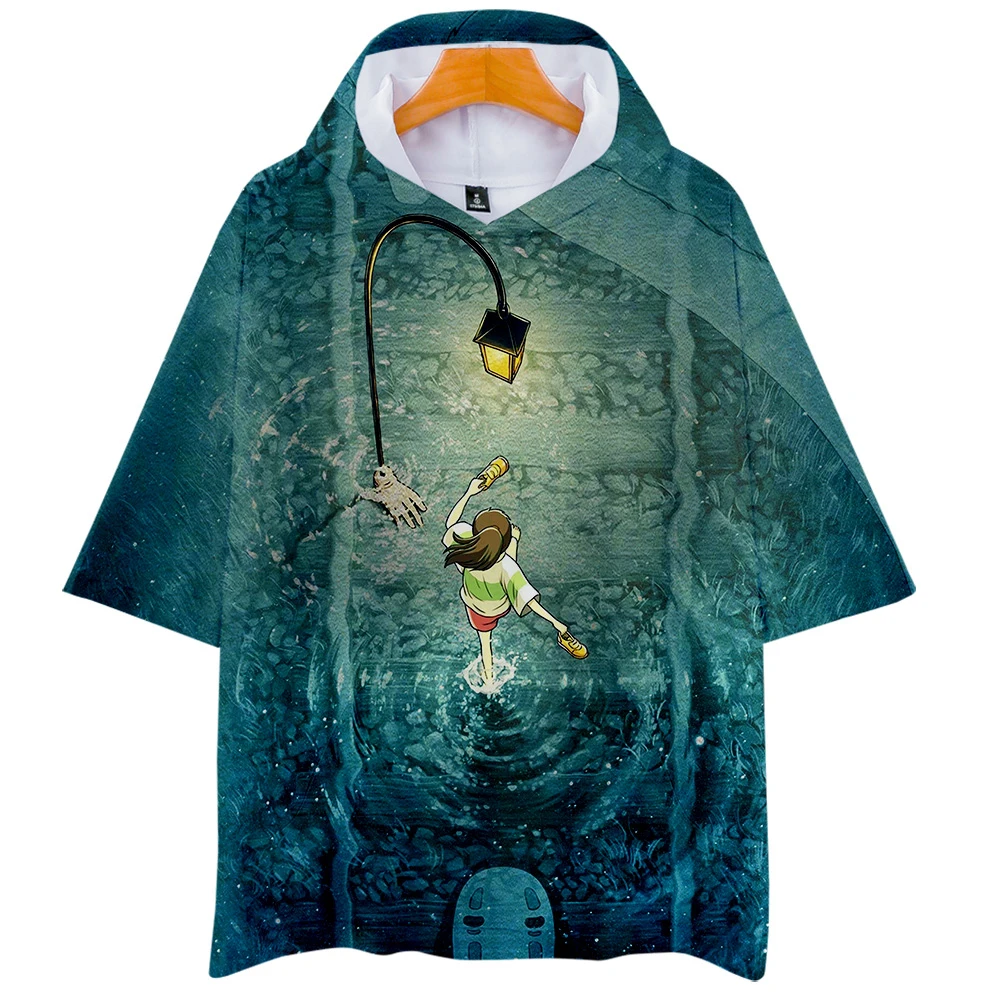 Spirited Away 3D Printed Hooded T-shirts Fashion Women/Men Summer Tshirt Hot Sale 2019 Trendy Streetwear Clothes | Мужская одежда