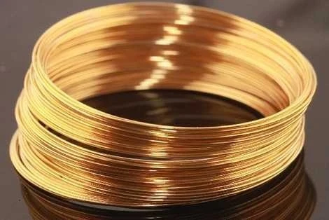 Золотой OMH 200 петли 0,7x55 мм серебро золото никелирование бронза черная память стальная проволока для манжет браслет - Цвет: Золотой