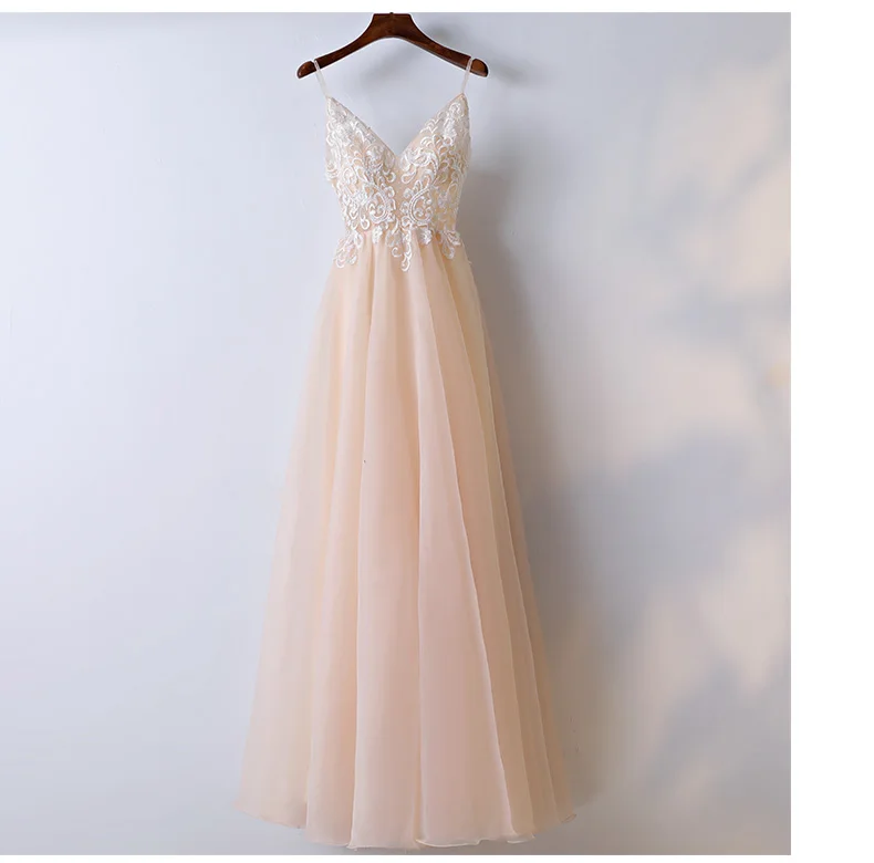Платье женское на бретельках с вышивкой и бусинами|prom gown|robe dechampagne evening |