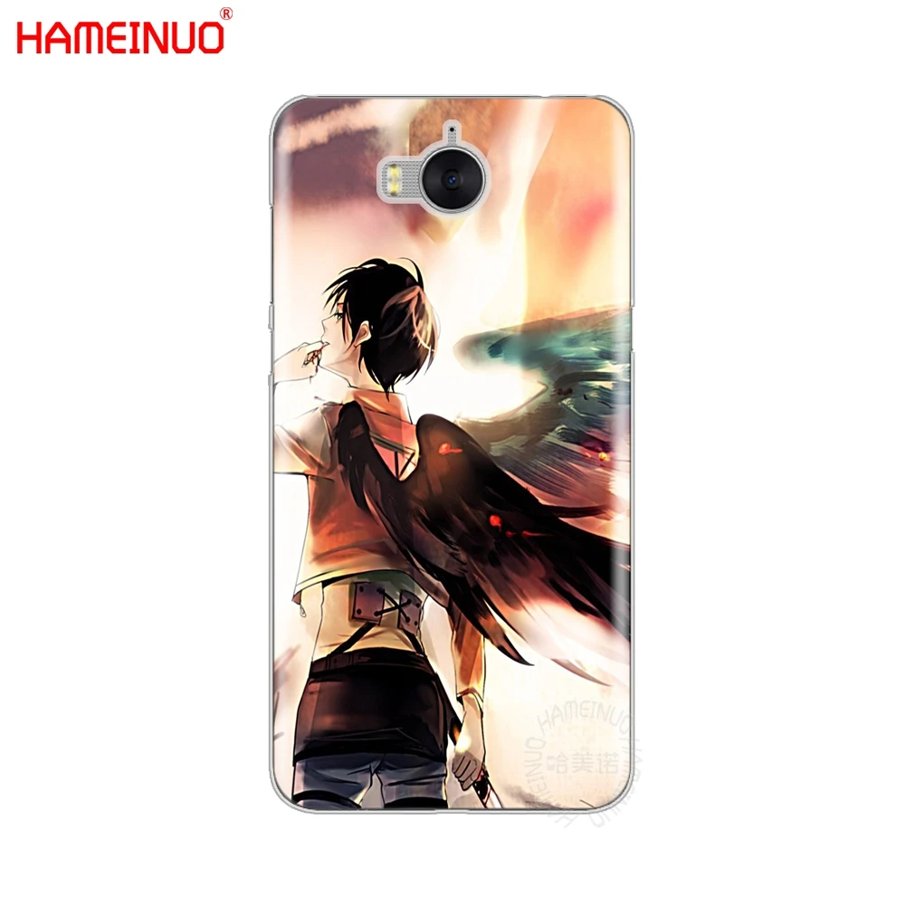 HAMEINUO аниме японский атака на Титанов сотовый телефон чехол для huawei honor 3C 4X 4C 5C 5X 6 7