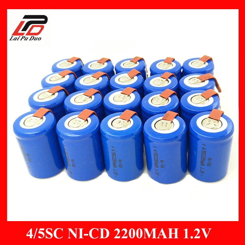 Аккумуляторные батареи 1 2 В 2200 мАч 4/5SC 4/5 SubC электроинструменты|battery 4/5|rechargeable
