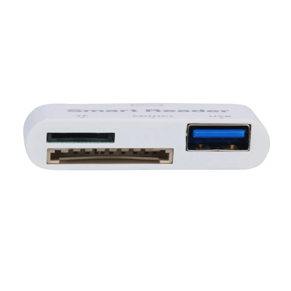 Usb type-C OTG Смарт-ридер TF/SD(HC)/USB адаптер(3 в 1)+ Usb кабель очень маленький и легкий, простой в использовании и носить без драйверов