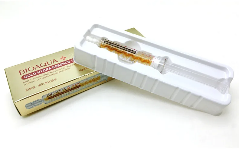 BIOAQUA, 24 K, Золотая гиалуроновая кислота, жидкая, уход за кожей, увлажняющий, против морщин, против старения, коллагеновая эссенция, крем, 10 мл, уход за лицом