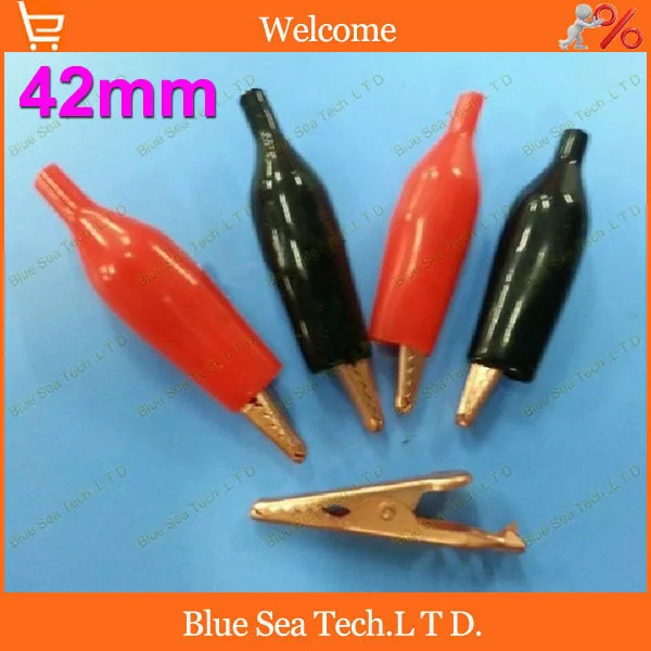 Зажим типа крокодил из красной меди 10 шт. 42 мм диаметром 7 9 открытое отверстие