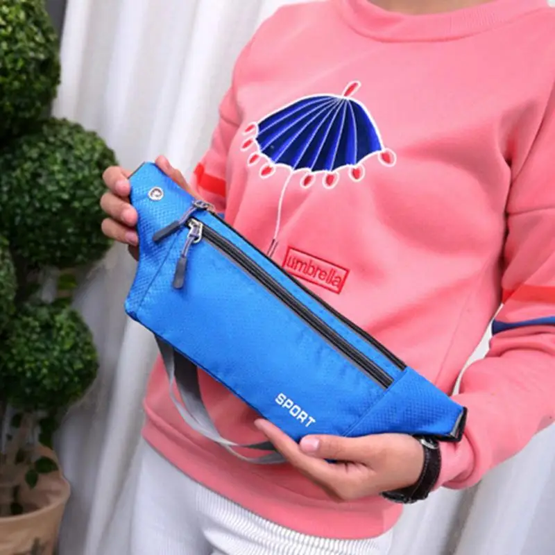 Женская Мужская поясная сумка на молнии 3 слоя унисекс грудь пояс для