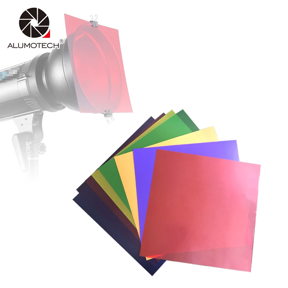 ALUMOTECH 12 &quot8 цветная фотовспышка с полным цветом для вспышки Speedlite|Аксессуары