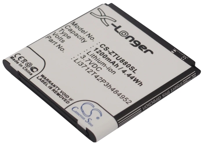 Cameron Sino Высококачественная батарея Li3712T42P3h484952 для ZTE Kis Flex U880 S2 V793 V795 V880 V880S2 Amazing A3