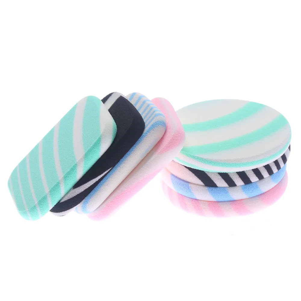 2 шт. для девочек в полоску стиле Зебра макияжа мягкие губки круглая квадратная