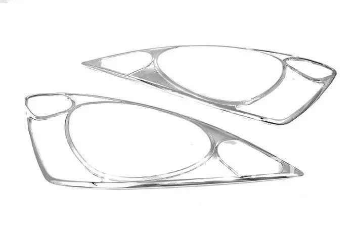 

High Quality Chrome Head Light Cover for Honda Jazz Fit 09 Up Free Shipping