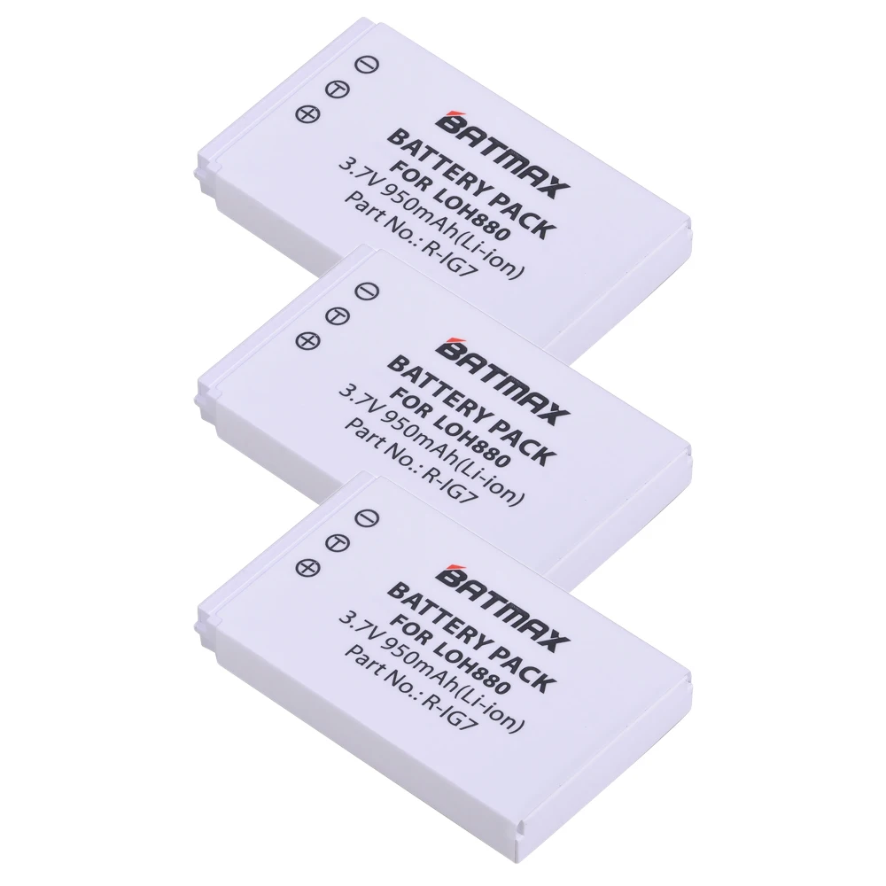 3 шт. аккумулятор емкостью 950 мАч для универсального пульта Logitech Harmony One 900 720 850 880 885