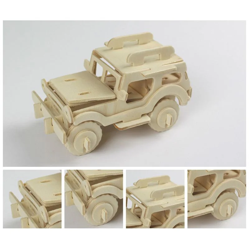 Деревянные игрушки 3D деревянные головоломки игры вертолет Танк автомобиль