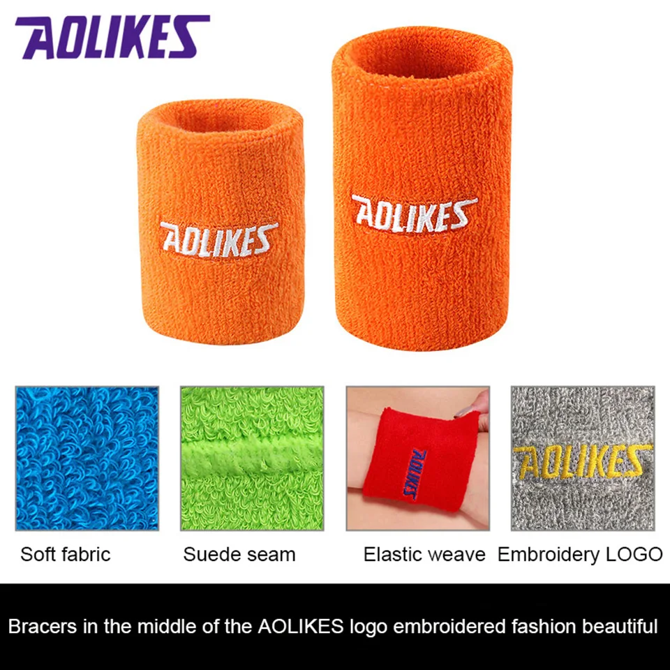 Спортивные наручные браслеты AOLIKES 1 пара 8*11 см ручное полотенце поддержка