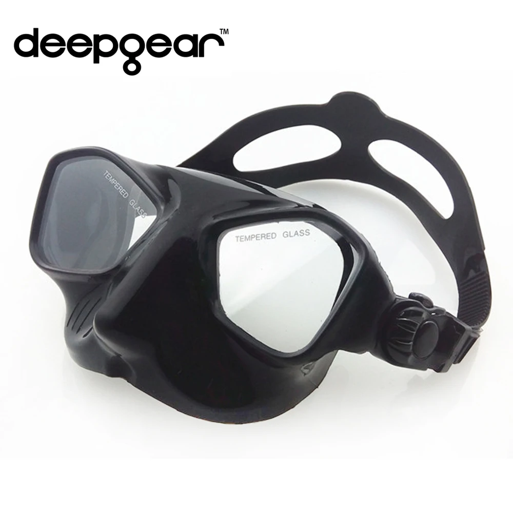 DEEPGEAR маска для подводной охоты и дайвинга с низким объемом силиконовая верхнее