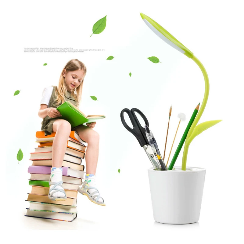 USB 5V диммируемая Светодиодная настольная лампа аккумуляторная Ночная