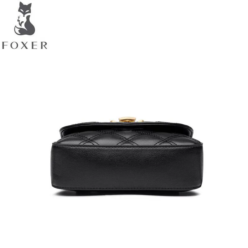 FOXER Роскошные модные простые груди мешок 2019 новая волна мода Ромбический карман