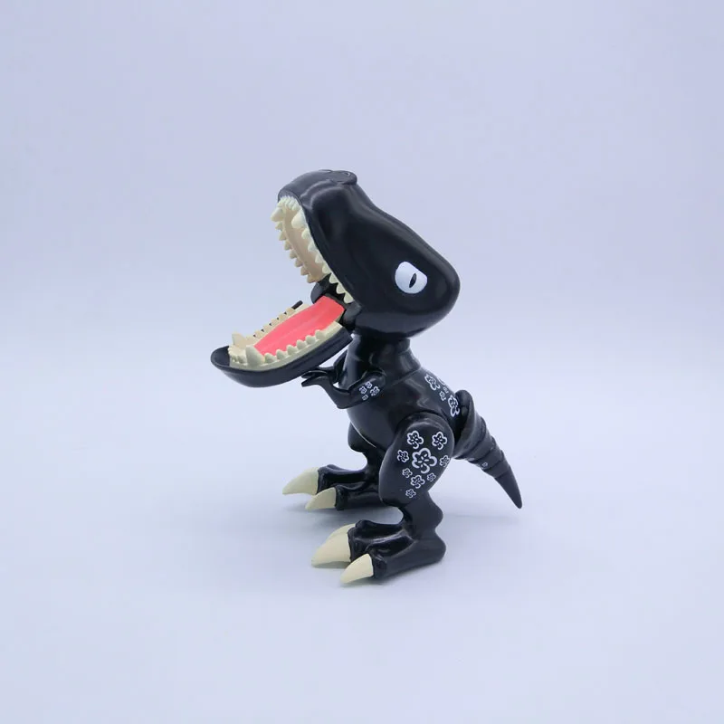 Jurassicc мир парк динозавров T rex мультфильм аниме Q Edition тиранозавр шарнирная