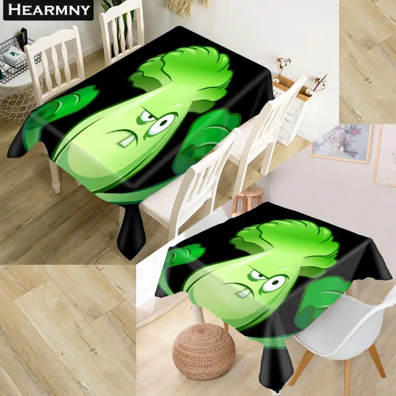 HEARMNY Plant VS Zombie скатерть 3D Ткань Оксфорд квадратная/прямоугольная Пыленепроницаемая скатерть для вечерние украшения дома ТВ чехлы