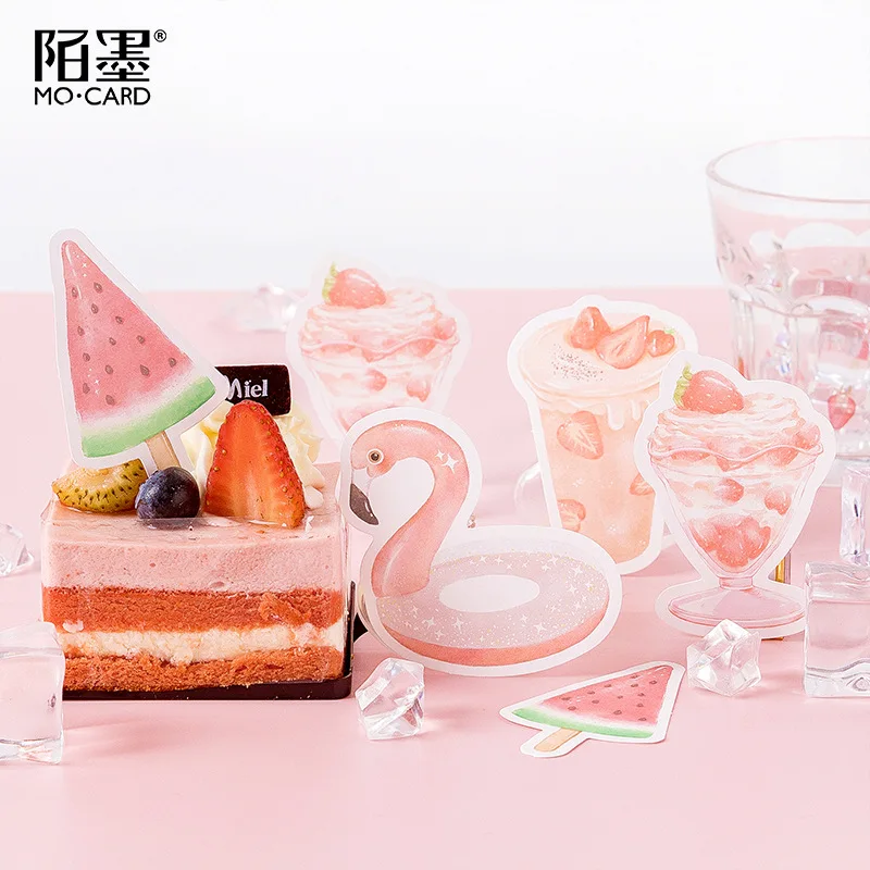Стикеры Kawaii с клубничным напитком/консервами/едой липкая бумага для заметок