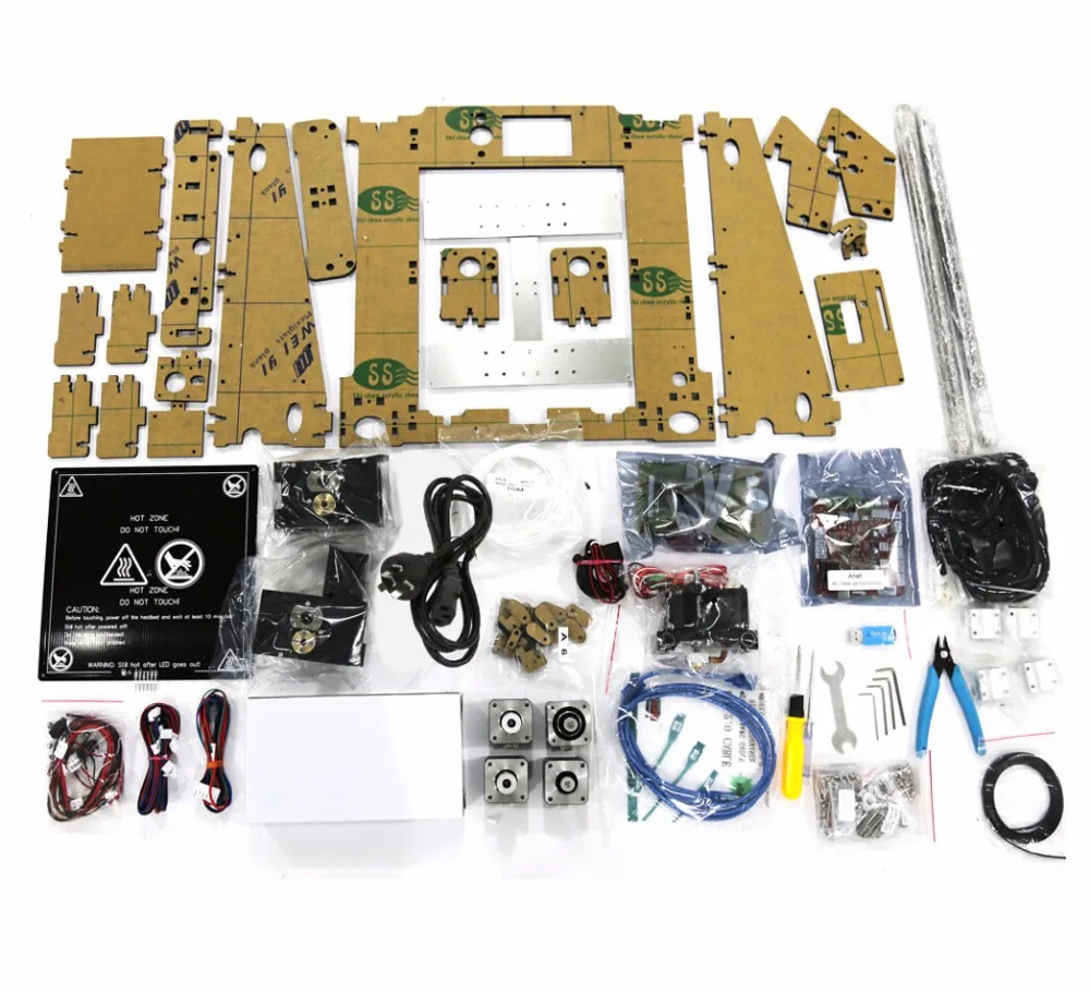 Anet A8 A6 Авто A8 A6 дешевый 3d принтер Высокая точность Reprap Prusa i3 3d принтер комплект DIY с 10 м нитью 3D drucker принтер