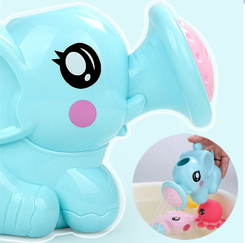 Lovely Baby Bath Toys Elephant Classic Bathroom Shower Water Beach Toy Interactive Swimming Water Spray Kids Bathtub Tool Toys