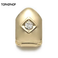 tophiphop hip hop dental accessories single cap removable grillz cool dental cover gold silver grillz unisex