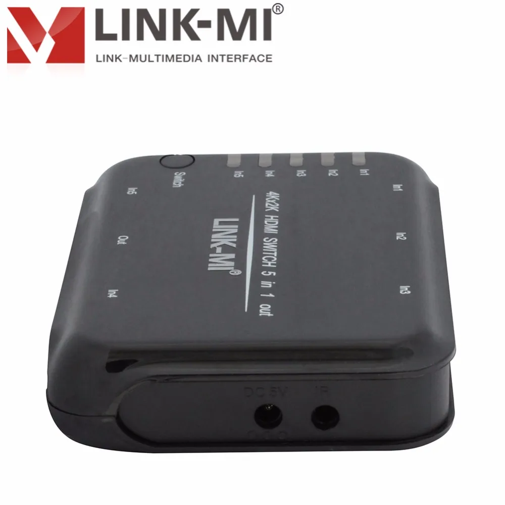 LM H501S HDMI переключатель 5x1 3D 4K2K аудио поддержка 1 4 Dolby True HD DTS Master Audio 7 CH IR Receive 3way