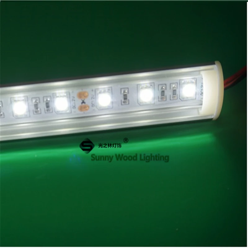 5 шт./лот 20 дюймов 0 м светодиодный светильник для шкафа угловой алюминиевый профиль с 5050 твердой полосой 36