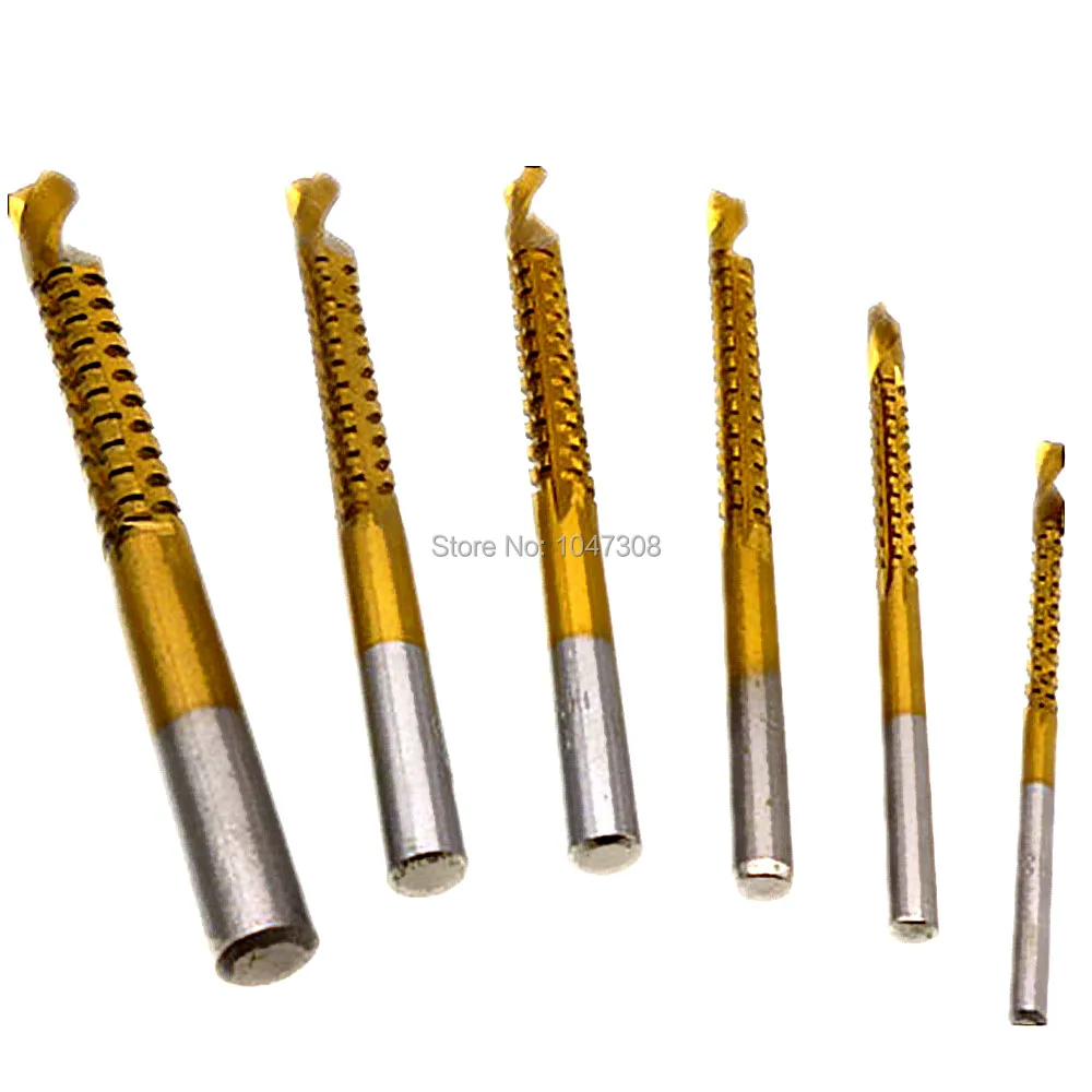 6 шт. сверла с титановым покрытием Ремер пила фрезерный станок дерево металл