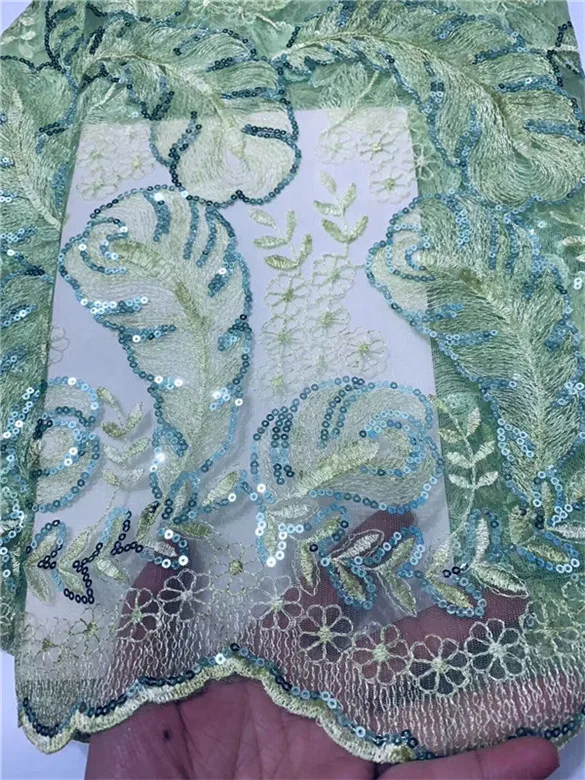 Новейшая африканская кружевная ткань 2019 Высококачественная с блестками розовая