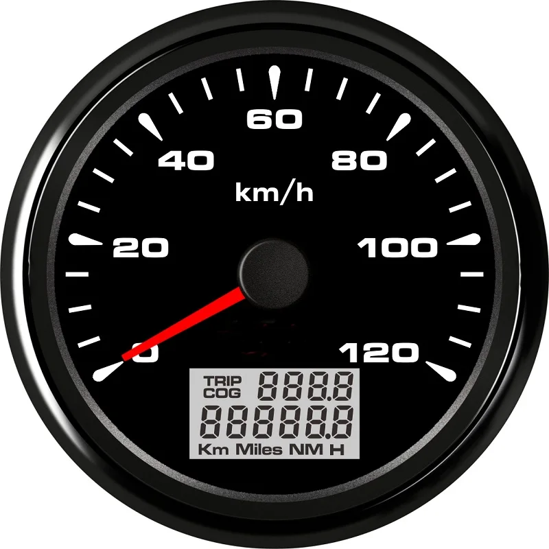 85 мм Универсальный автоматический морской GPS Спидометр Одометр велометр 0 120 км/ч
