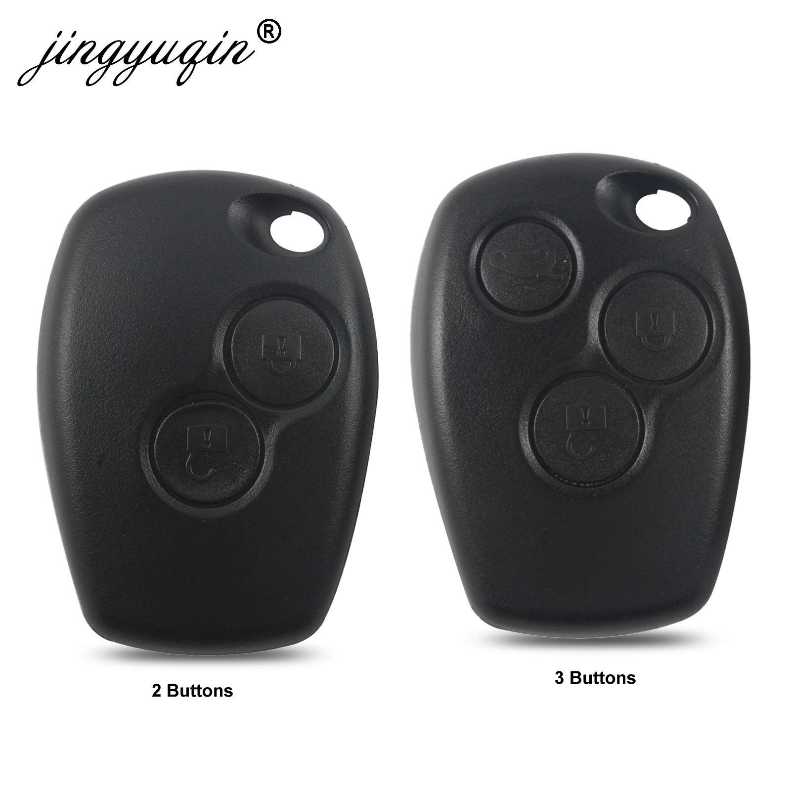 Jingyuqin 10 шт. кнопка дистанционного ключа корпус для Renault Espace Laguna Duster Logan DACIA Sandero Clio
