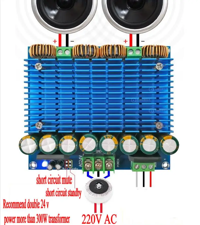 TDA8954TH 420 Вт * 2 Powe плата цифрового усилителя звука стереоусилитель класса D