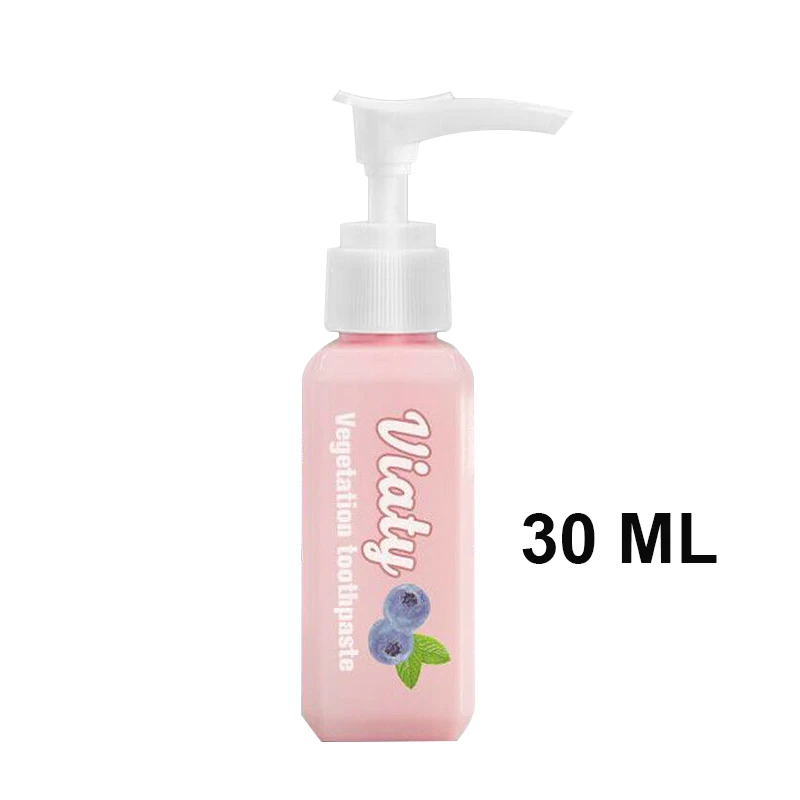 30ML Черника отбеливающая зубная паста пена натуральный рот мыть воду зубы отбеливающая паста для зубов жидкость гигиены полости рта дропшиппинг TSLM2 - Цвет: 30ML