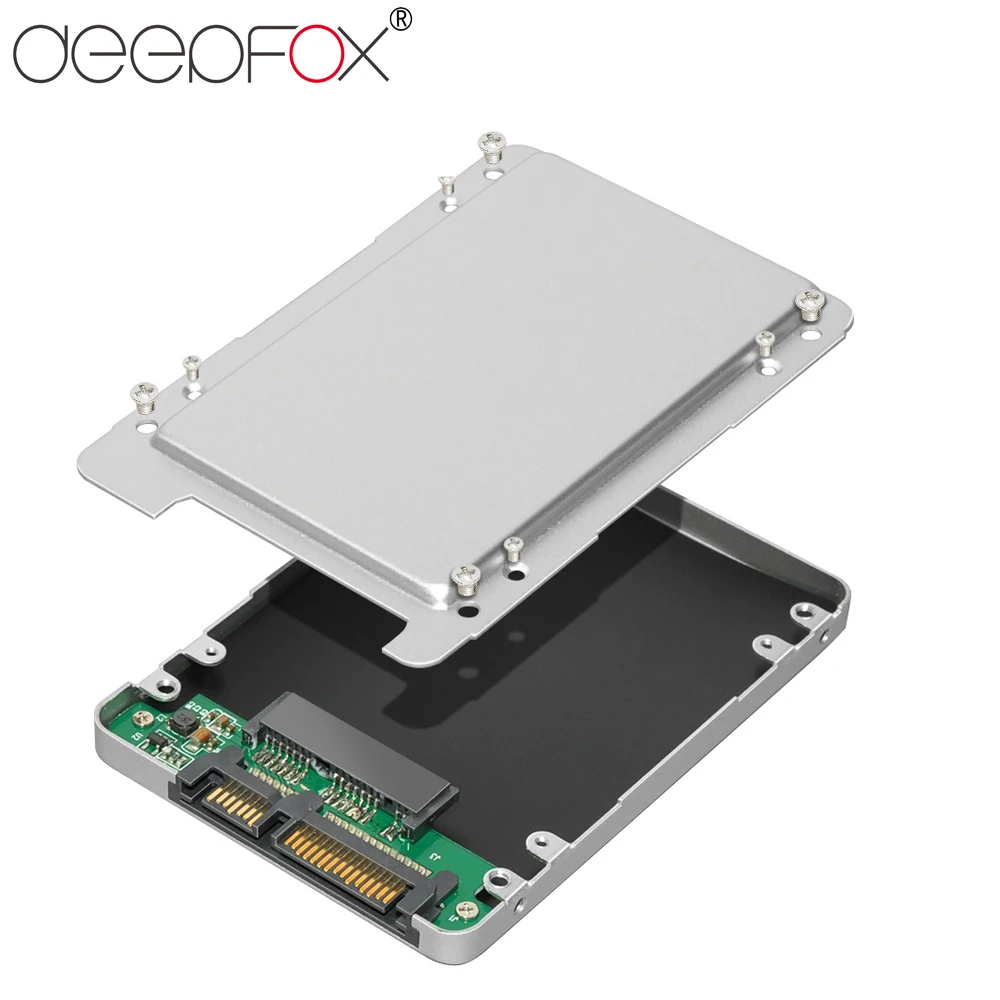 DeepFox 1 8 дюйма Micro SATA до 2 5 жесткий диск Caddy адаптер HDD SSD корпус для жесткого диска