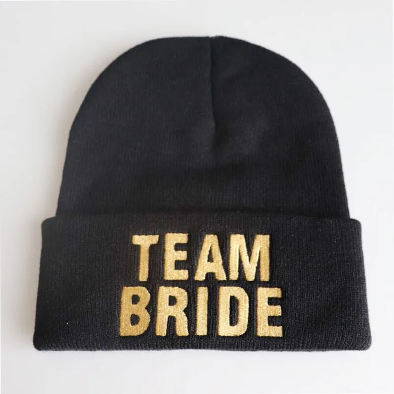 Отряд &quotневеста&quot Зима 2019 вязаные шапки для свадьбы Команда Невесты