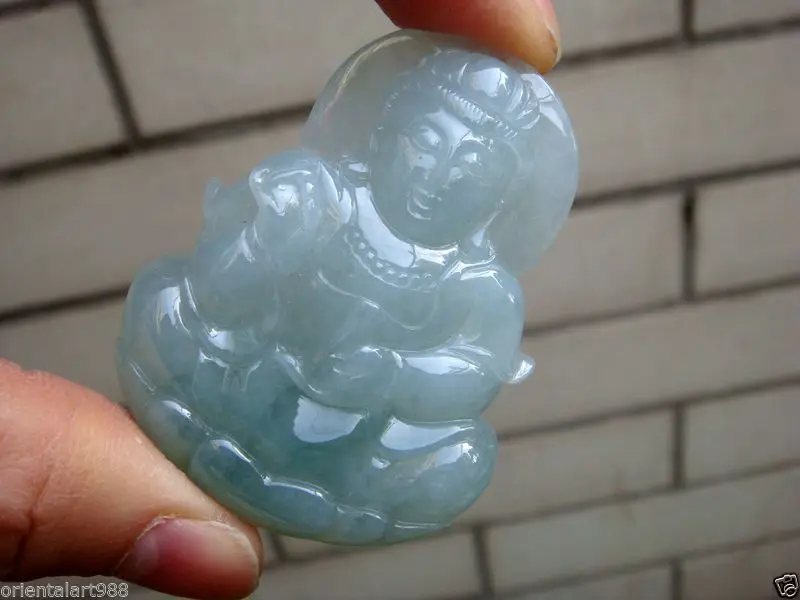 100% Природных Необработанных Жирной Зеленый Ледяной Жадеит Нефрита Гуаньинь