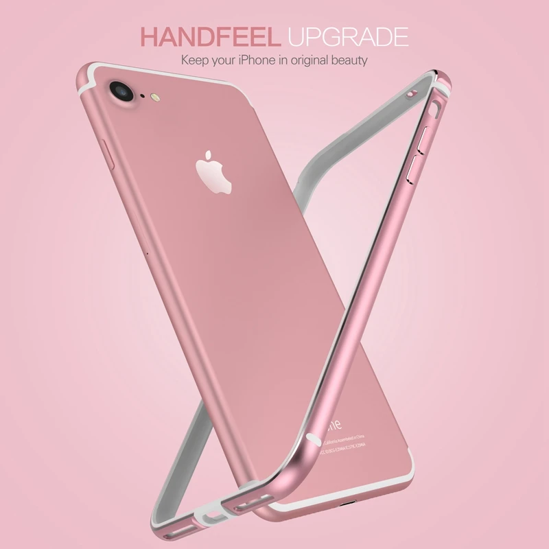 Для iPhone 7 8 Plus чехол модный роскошный гибридный алюминиевый TPU силиконовая рамка
